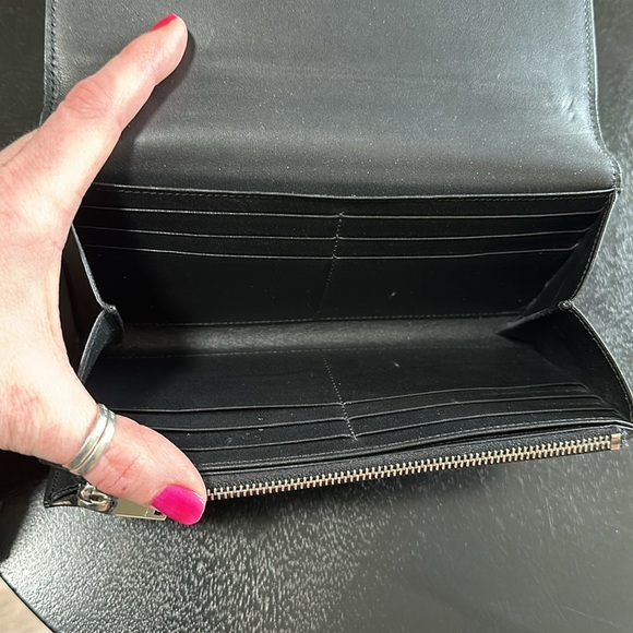 YSL Authentic Saint Laurent Studded Long Wallet - Picture 7 of 16